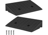 Bettizia 2X Rampa Per Marciapiede Rampe Di Accesso In Gomma Rampa Per Soglia Rampa Portatile Per Sedia A Rotelle 49X30X11Cm Antiscivolo Per Sedia A Rotelle Rollator
