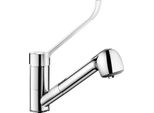 Delabie Ehm Gamma Media Bocca Girevole H105Mm, Rubinetto Estraibile, Leva Igienica
