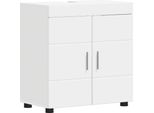 Vidaxl Set Di Mobili Da Bagno Tulum White 60 X 34 X 63 Cm Materiale A Base Di Legno