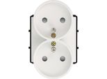 Modulo Presa Di Corrente Con Pin 230V Doppio Bianco