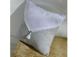 Cuscino - Oggi - Charm - Slub X Chambray X Pompon Capucune - 40 X 40 Cm