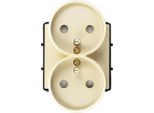 Modulo Presa Di Corrente Con Pin 230V Doppio Oro