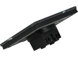 Presa A Spina Singola Nera Da 230V Con Cornice In Vetro__