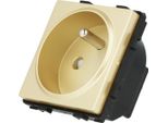 Modulo Presa Di Corrente Con Pin 230V Oro Singolo