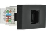 Lan CAT6 RJ45 Modulo Presa Internet Nero Dc Smart Home