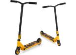 Monopattino Stunt Con Sterzo A 360°, Ruote Inpoliuretanoe Pedana In Alluminio, Monopattino Stunt Scooter Fun, Giallo