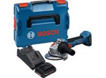 Bosch Gws 18V-8 Professional Smerigliatrice Angolare A Batteria 18 V 125 Mm Brushless + 1X Batteria Procore 4,0 Ah + Caricabatteria + L Boxx