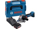 Bosch Gws 18V-8 Professional Smerigliatrice Angolare A Batteria 18 V 125 Mm Brushless + 1X Batteria 5,0 Ah + Caricabatteria + L Boxx