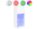 Syfax™ Mobile Tv Con Luci Led Bianco 40,5X30X90 Cm