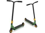 Monopattino Stunt Con Sterzo A 360°, Ruote Inpoliuretanoe Pedana In Alluminio, Monopattino Stunt Scooter Fun, Verde