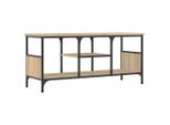 Syfax™ Mobile Tv Rovere Sonoma 100X35X45 Cm Legno Multistrato E Ferro
