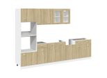 Syfax™ Set Di Mobili Porta Tv 7 Pz Lyon Rovere Sonoma In Truciolato