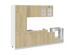Syfax™ Set Mobili Da Cucina 8Pz “Lyon” Rovere Sonoma In Truciolato