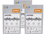 Stihl 3X 3/8" Picco Micro Mini 3 (PMM3) Catena Per Sega 40 Cm 3/8"" P 1,3 Mm 55 Tg 3 Pezzi ( 3X 36100000055 )"