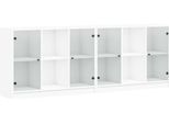 Syfax™ Libreria Con Ante Bianca 204X37X75 Cm In Legno Multistrato