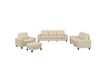 Syfax™ Set Di Divani 4 Pz Crema In Tessuto