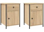 Syfax™ Comodini 2 Pz Rovere Sonoma 40X42X60 Cm In Legno Multistrato