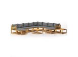Syfax™ Set Divani Da Giardino 12 Pz Con Cuscini In Massello Di Acacia