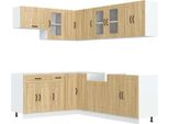 Syfax™ Set Mobili Da Cucina 11 Pz Kalmar Rovere Sonoma In Truciolato