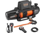 Verricello Elettrico A Fune Vevor, 6100 Kg, Verricello Per Autocarri Da 12 V Dc Con Cavo Sintetico Φ 9,5 Mm X 28 M, Telecomando Wireless E A Filo, IP67 Per Il Traino Di Veicoli Fuoristrada, Jeep, Rimorchi E Imbarcazioni