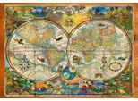 Grafika Puzzle Creature Della Terra Mappa - 1000 Teile Puzzle