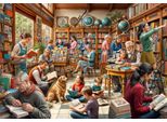 Puzzle Della Libreria Bluebird Puzzle - 1000 Pezzi Puzzle Divertente