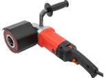 Levigatrice Manuale A Satinatura - Spazzolatrice - 2200 W - 6 Velocità 600-3000 Giri/Min - Rullo Ø 12 Cm - 2 Rulli - Spina 220 V Eu - Rosso