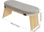 Sgabello Da Meditazione, Pieghevole Ed Ergonomico, Resistente Ai Graffi E Agli Urti, Grigio Chiaro