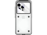Avizar, Custodia Impermeabile Per Iphone 17 IP68 30M Con Cinturino Di Sicurezza, Nero Trasparente