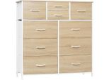 Cassettiera - Mobile Da Soggiorno - Stile Moderno - Legno Mdf - Per Soggiorno/Disimpegno/Camera Da Letto - Si Monta Da Soli - Rovere Chiaro
