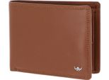 Golden Head Pelle Portafoglio Polo Rfid Protect Scheintasche 1138 Cognac Marrone