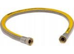 Perfexim | Tubo Gas 1/2" - 1500 Mm - Giallo - Flessibile - Alta Qualità - Acciaio Inox Rinforzato"