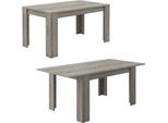 Dmora Tavolo Allungabile Marene 200X90X75H Cm Grigio Rovere Grigio, Allungabile Meccanismo Estensione Allunga Centrale