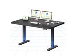 Flexispot Cylinex Scrivania Regolabile In Altezza 140X80 Cm Con Eleganti Gambe Arrotondate Piano In Un Unico Pezzo Da 25 Mm Capacità Di Carico 80 Kg Nero