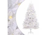Vidaxl Albero Di Natale Artificiale Bianco 240 Cm In Pvc E Metallo