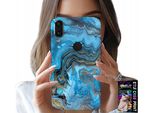 Custodia Per Huawei P Smart 2019 - Custodia Con Motivi Marmorizzati + Pellicola