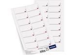 Orion | Etichette Cuore Autoadesive - 4,7 X 2,5 Cm - 28 Pezzi - Carta Laminata - Etichette Per Occhiali
