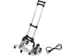Carrello Porta Scale Bettizia Con Sistema Di Ruote 3+3, Regolabile In Altezza, In Alluminio Leggero, Portata 70 Kg