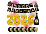 Set Di Decorazioni Per Capodanno 2026 - Decorazioni Di Capodanno Per Feste E Celebrazioni | Decorazioni Di Buon Anno Con Palloncini, Ghirlanda E Accessori Per Feste (Set Di Decorazioni 02)
