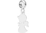 Charms Argento Angelo Ragazzo Angelo Distintivo Ali Angelo Argento 925