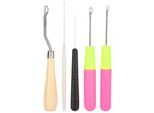 Set Di 5 Pezzi Di Ganci Per Annodare, Set Di Ganci Curvi Per Uncinetto, Accessori Fai Da Te Per Il Lavoro A Maglia