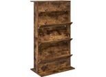 Vidaxl Portariviste In Rovere Affumicato 70 X 41 X 126 Cm Materiale A Base Di Legno