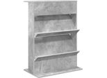 Syfax™ Scaffale Per Riviste Grigio Cemento 70 X 41 X 96 Cm