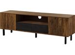 MASSIVMOEBEL24 | Mobile Tv In Legno Di Sheesham 185X45X60 Naturale Grezzo Lichtenberg #117