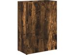 Vidaxl Porta Ombrellone In Rovere Affumicato 40 X 20 X 55,5 Cm
