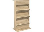 Vidaxl Portariviste In Rovere Sonoma 70 X 41 X 126 Cm Materiale A Base Di Legno