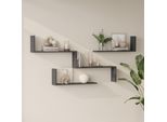Set Di Scaffali A Parete Modulari "Vepinshul"", 3 Pezzi, Antracite"