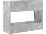 Vidaxl Supporto Per Ombrellone Grigio Cemento 65 X 24 X 50 Cm Materiale A Base Di Legno