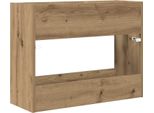 Vidaxl Supporto Per Ombrellone Rovere Artigianale 65 X 24 X 50 Cm Materiale A Base Di Legno