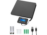 Bilancia Digitale Per Pacchi Vevor, 10/100G, Doppia Precisione, Bilancia A Piattaforma Da 200 Kg Con Funzione Hold/Tare E Display Lcd, Per Pacchi, Affrancature, Bagagli, Batteria E Cavo Di Ricarica Inclusi Nella Fornitura